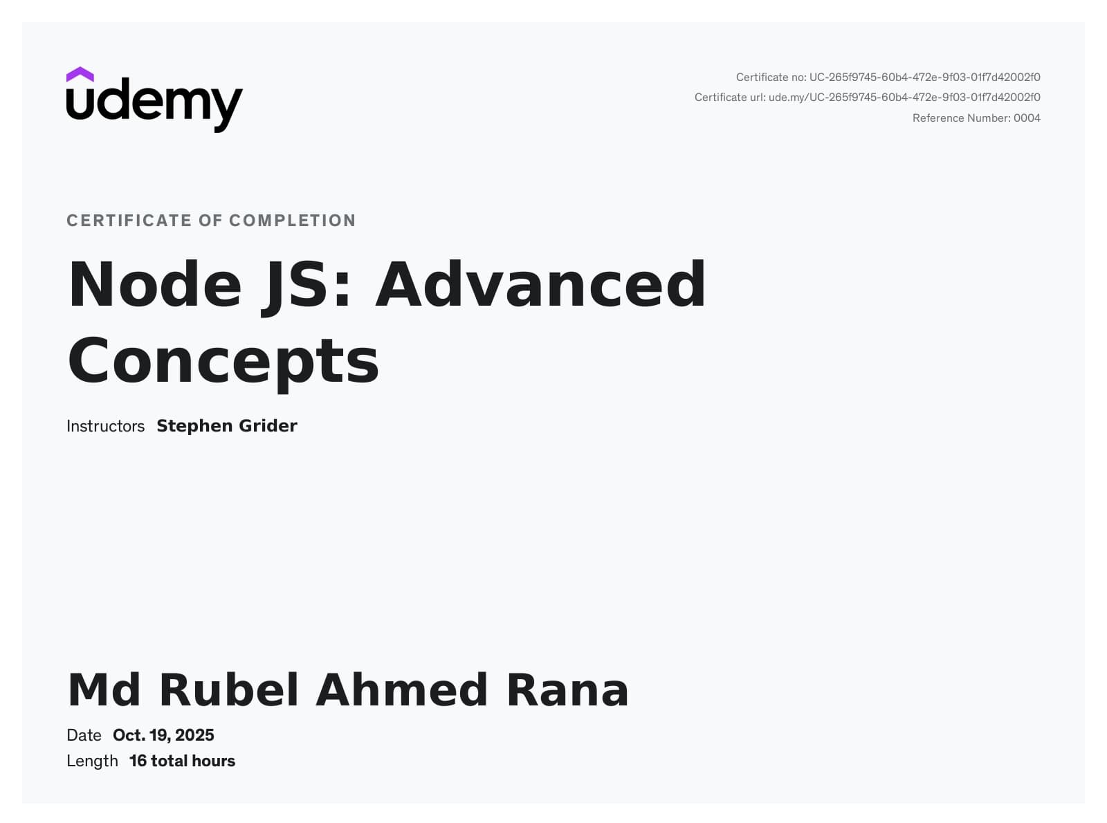 Node JS: Advanced Concepts